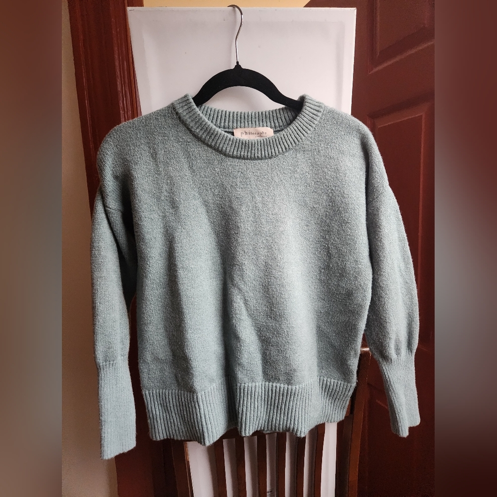 Pale Turquoise Knit Sweater